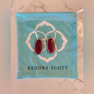 Kendra Scott Elle Earrings in Maroon
